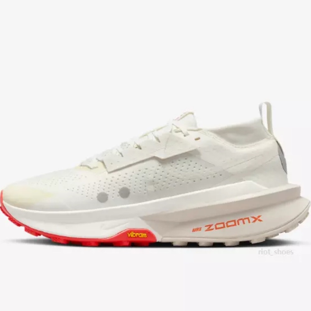 Nike ZoomX White and Orange Athletic Shoes